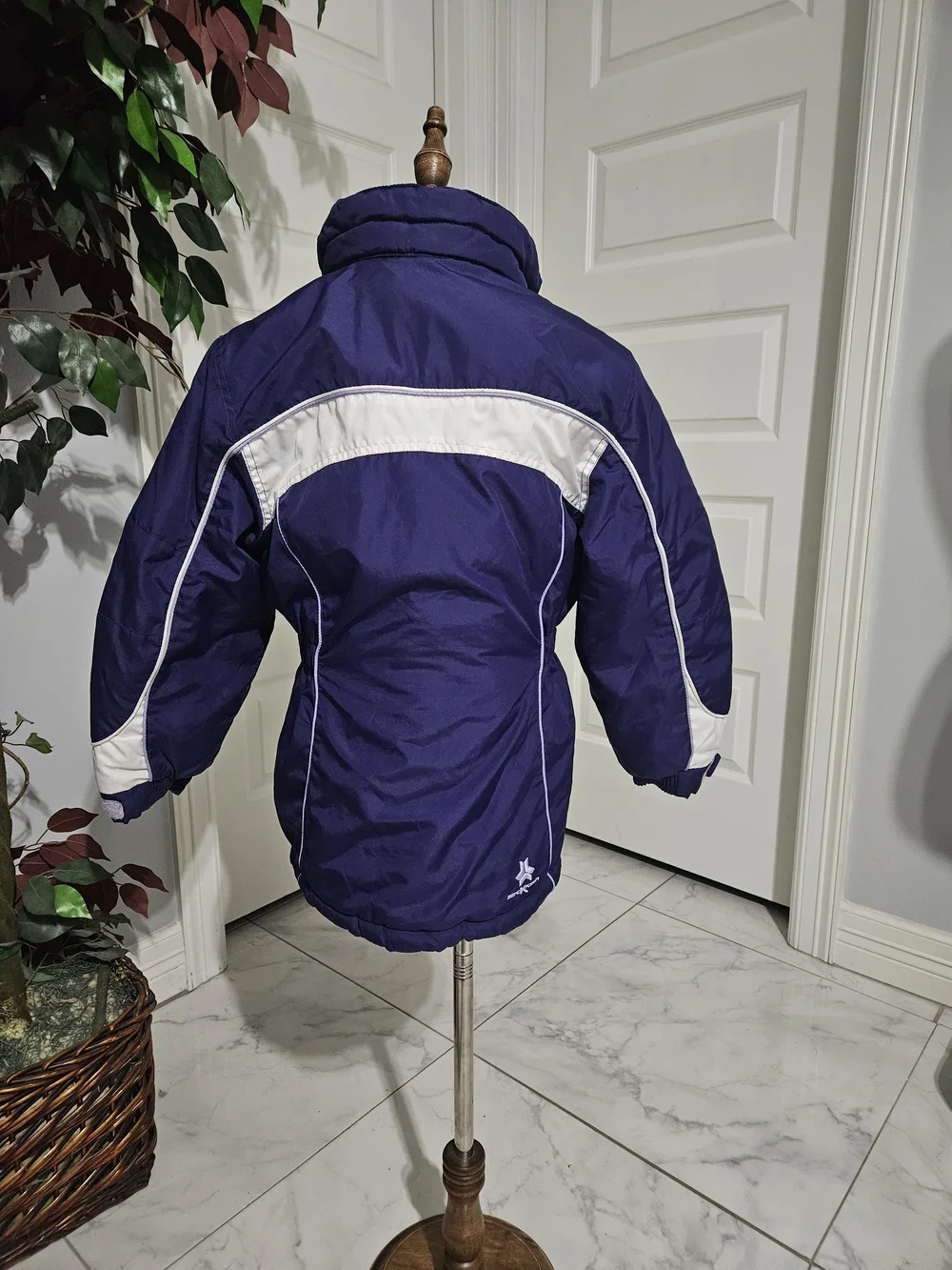 ZeroXposur Purple and White Kids Puffer Jacket